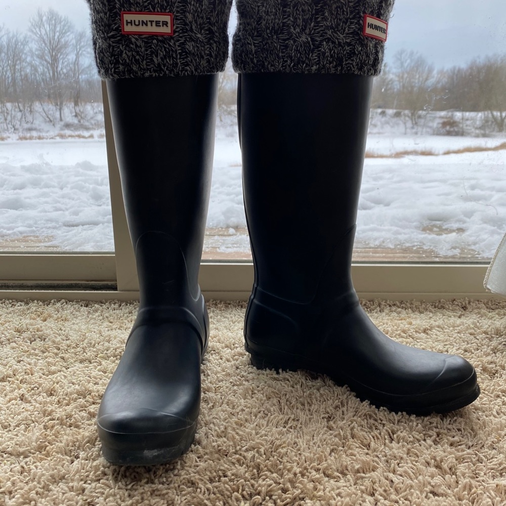 Hunter tall boots!